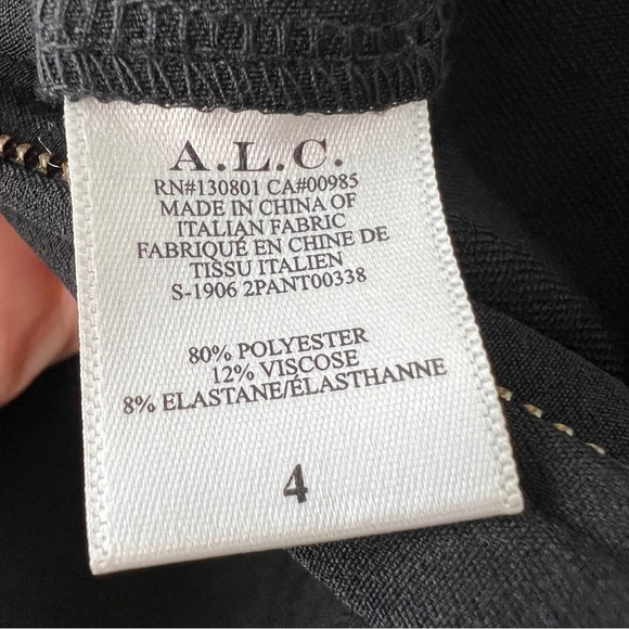 A.L.C. Brooklyn Flared Pintuck Black Ankle Pants
8038 - Picture 11 of 12